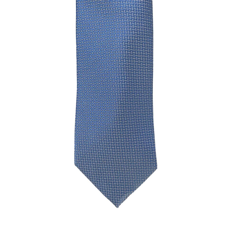 Michael Kors Necktie 3" Blue Dorset Mini Standard Length Silk Blend NEW